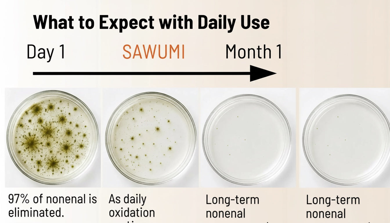 Daily use nonenal timeline