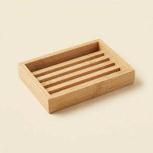 Bamboo soap dish