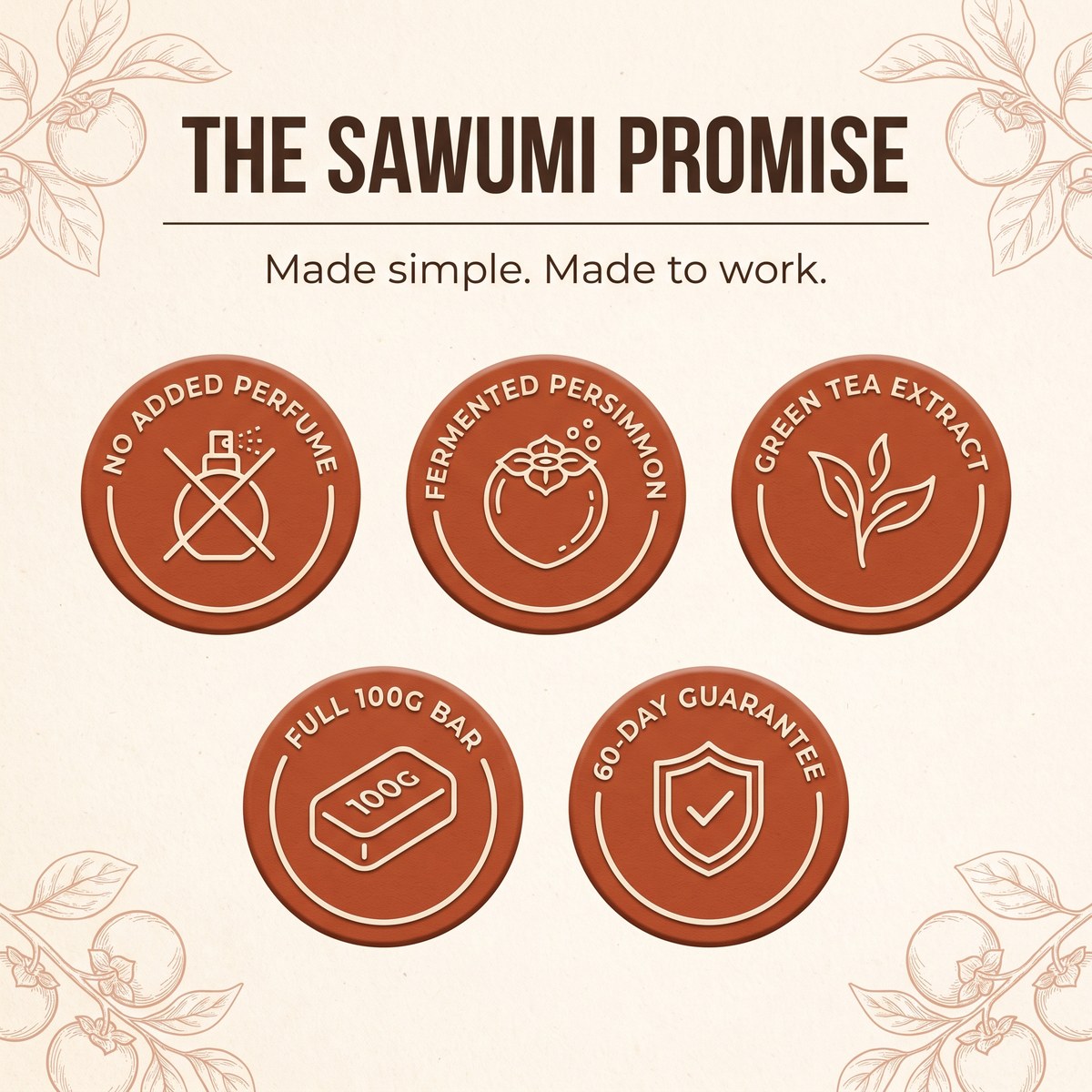 SAWUMI Japanese persimmon soap, image 8